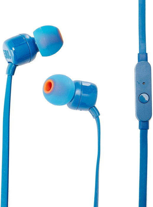 JBL Tune 110 Auriculares Intrauditivos con Micrófono - Azul JBL Tune 110 Auriculares Intrauditivos con Micrófono - Azul